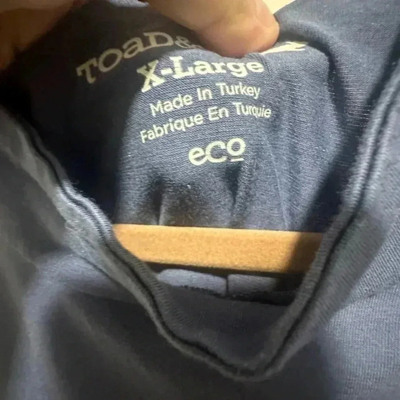 Toad&Co Summerdance Sleeveless Mock Neck Dress Blueberry Organic Cotton Size XL - Picture 4 of 5